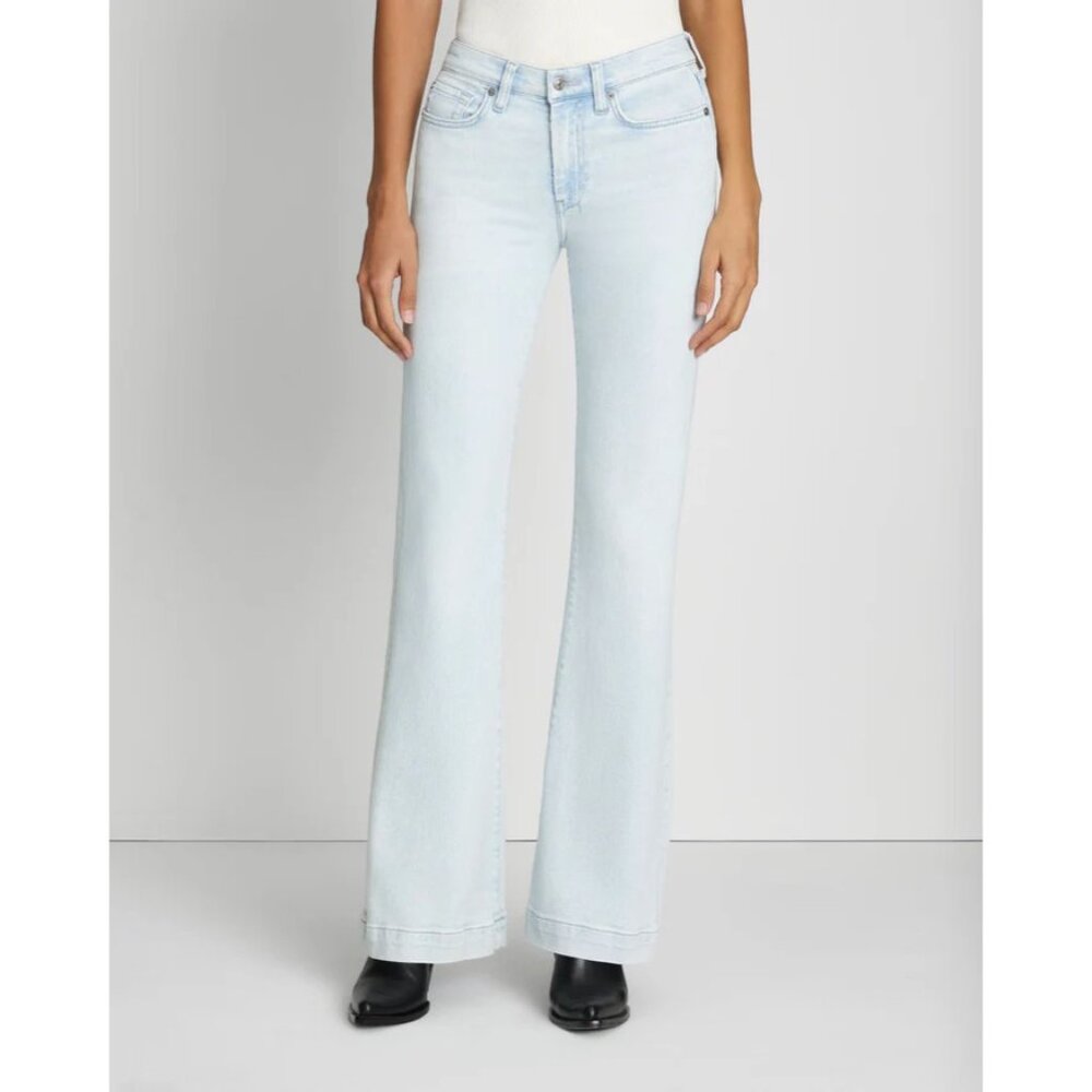 7 For All Mankind Light Blue Flare Jeans